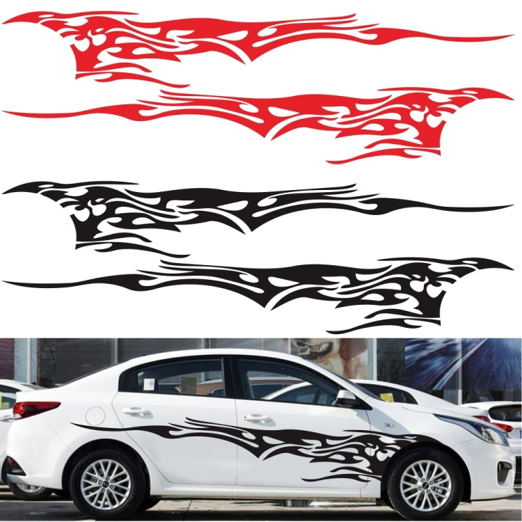 2 PCS/Set D-144 Fire Element Pattern Car Modified Decorative Sticker(Black) - Decorative Sticker by PMC TechLife | Online Shopping South Africa | PMC TechLife | Buy Now Pay Later Mobicred