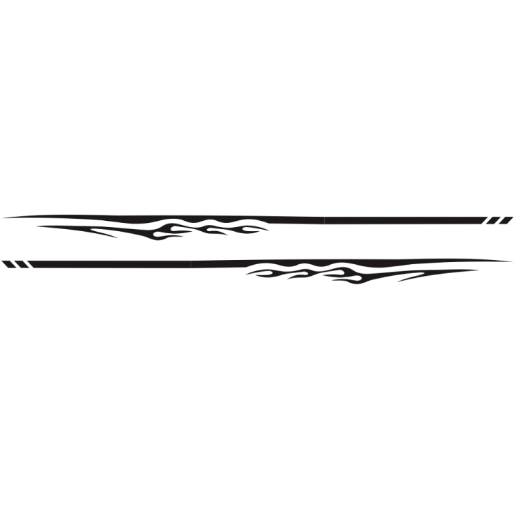2 PCS/Set D-280 Flame Streak Pattern Car Modified Decorative Sticker(Black) - Decorative Sticker by PMC TechLife | Online Shopping South Africa | PMC TechLife | Buy Now Pay Later Mobicred