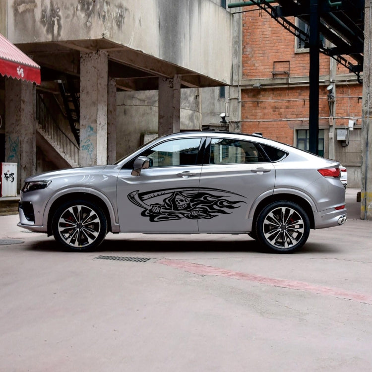 2 PCS/Set D-435 Grim Reaper Pattern Car Modified Decorative Sticker(Black) - Decorative Sticker by PMC TechLife | Online Shopping South Africa | PMC TechLife | Buy Now Pay Later Mobicred