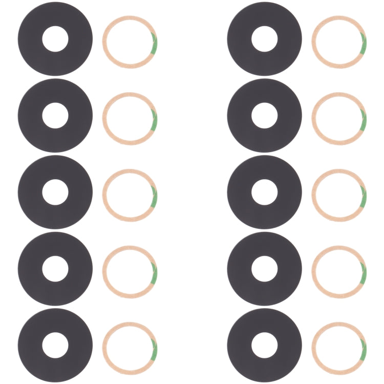 For Infinix Hot 11s X6812 X6812B 10pcs Back Camera Lens - Camera Parts by PMc TechLife | Online Shopping South Africa | PMc TechLife | Buy Now Pay Later Mobicred