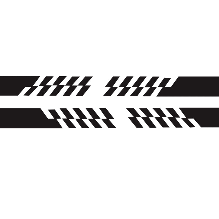 2 PCS/Set D-487 Stripe Pattern Car Modified Decorative Sticker(Black) - Decorative Sticker by PMC Jewellery | Online Shopping South Africa | PMC Jewellery | Buy Now Pay Later Mobicred