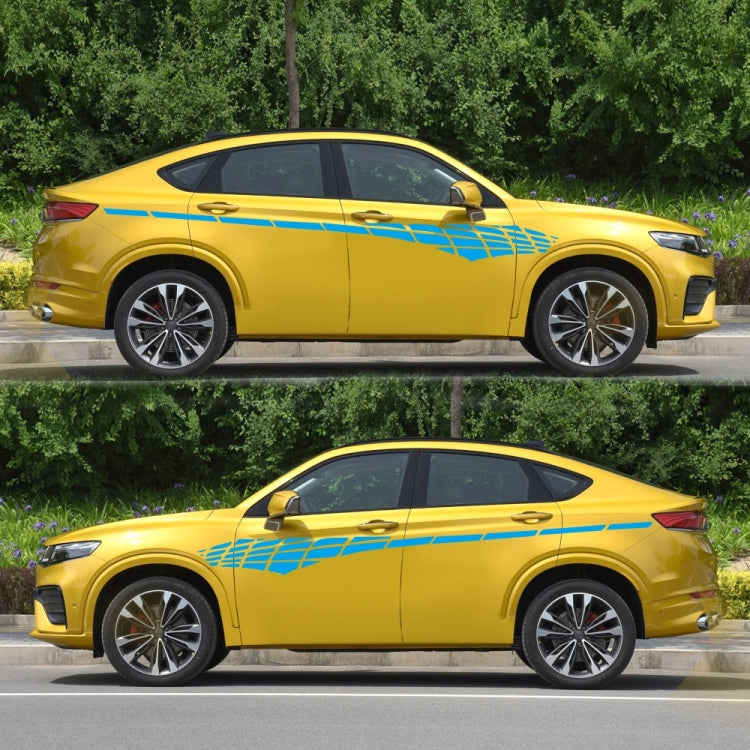 2 PCS/Set D-501 Plaid Pattern Car Modified Decorative Sticker(Blue) - Decorative Sticker by PMC TechLife | Online Shopping South Africa | PMC TechLife | Buy Now Pay Later Mobicred