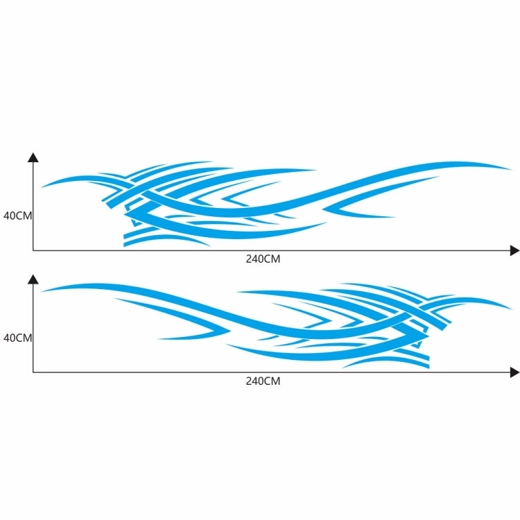 2 PCS/Set D-503 Totem Pattern Car Modified Decorative Sticker(Blue) - Decorative Sticker by PMC TechLife | Online Shopping South Africa | PMC TechLife | Buy Now Pay Later Mobicred