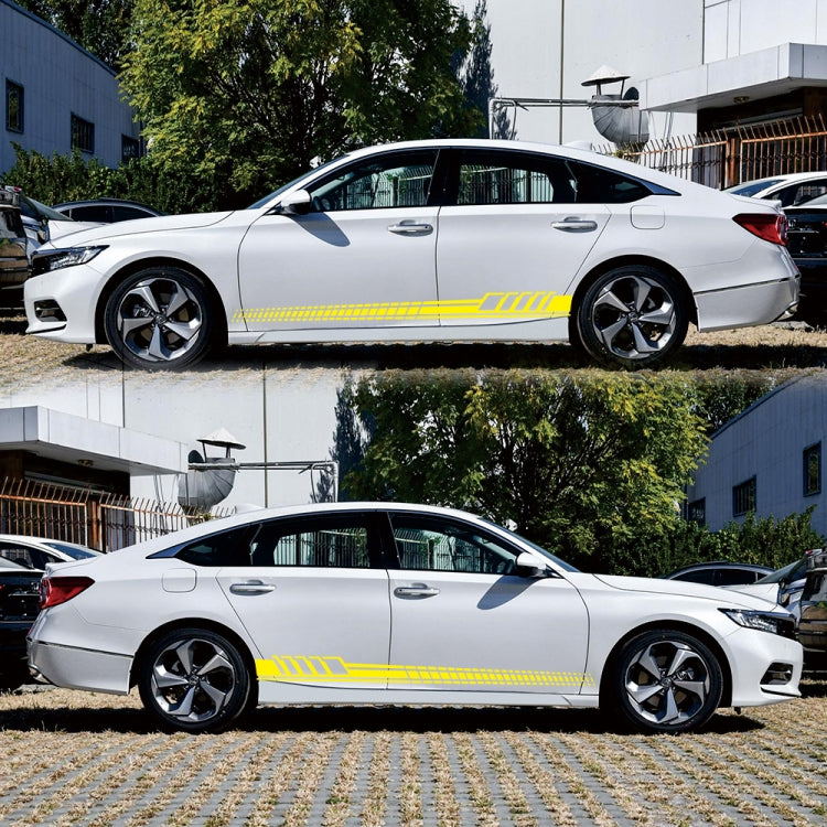 2 PCS/Set D-707 Striped Totem Pattern Car Modified Decorative Sticker(Yellow) - Decorative Sticker by PMC TechLife | Online Shopping South Africa | PMC TechLife | Buy Now Pay Later Mobicred