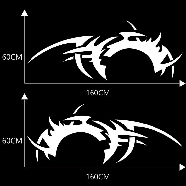 2 PCS/Set D-719 Flame Hot Wheel Pattern Car Modified Decorative Sticker(White) - Decorative Sticker by PMC TechLife | Online Shopping South Africa | PMC TechLife | Buy Now Pay Later Mobicred