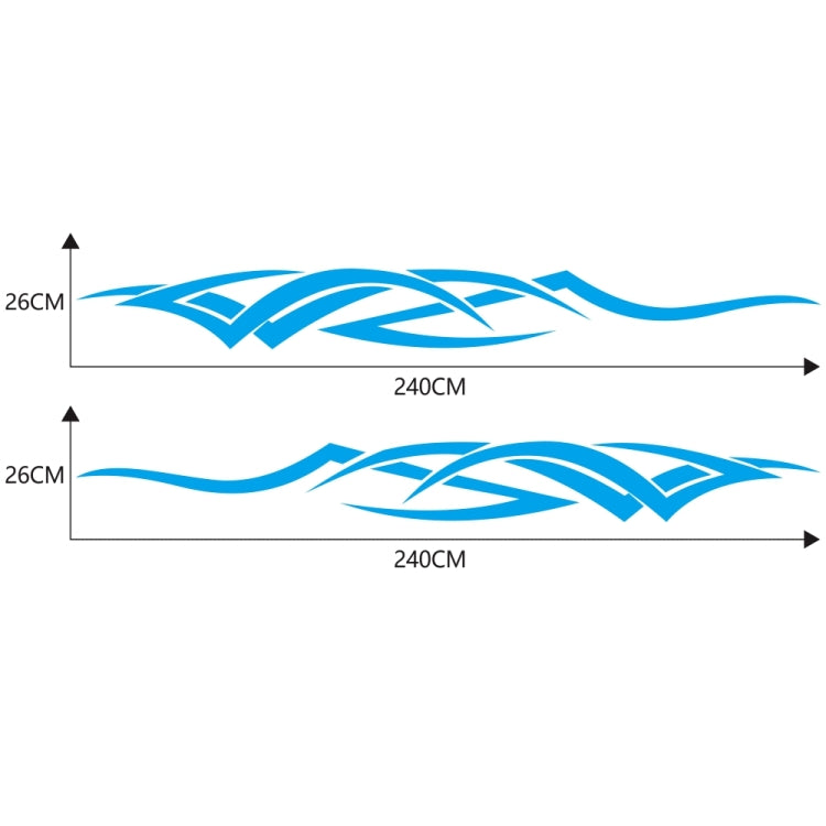 2 PCS/Set D-731 Totem Pattern Car Modified Decorative Sticker(Blue) - Decorative Sticker by PMC TechLife | Online Shopping South Africa | PMC TechLife | Buy Now Pay Later Mobicred