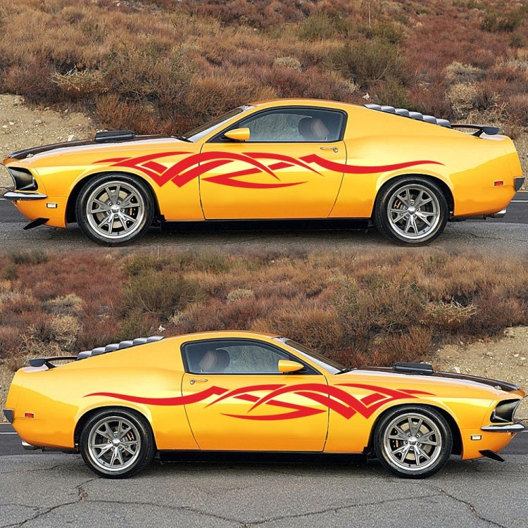 2 PCS/Set D-731 Totem Pattern Car Modified Decorative Sticker(Red) - free shipping - PMC TechLife - Order now!