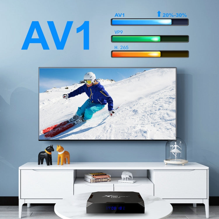X96 Max+ Ultra 4GB+32GB Amlogic S905X4 8K Smart TV BOX Android 11.0 Media Player, Plug Type:AU Plug - Others by PMC TechLife | Online Shopping South Africa | PMC TechLife | Buy Now Pay Later Mobicred