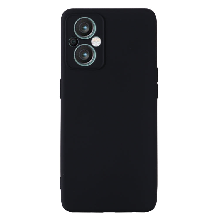 For OPPO A96 5G/Reno7 Z 5G Global/ Reno7 Lite 5G/F21 Pro 5G Global/Reno8 Lite 5G Global Pure Color Liquid Silicone Shockproof Full Coverage Phone Case(Black) - OPPO Cases by PMC TechLife | Online Shopping South Africa | PMC TechLife | Buy Now Pay Later Mobicred