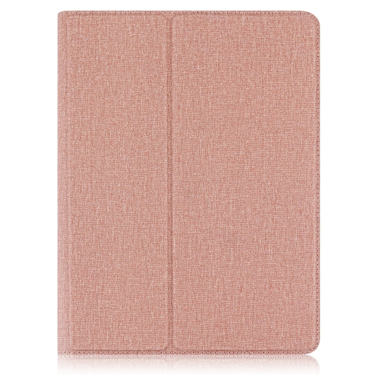 For 10 inch Cloth Texture 360 Rotation Horizontal Flip Universal Tablet PC Leather Case with Pen Slot(Rose Gold) - 10 - 11 inch by PMC TechLife | Online Shopping South Africa | PMC TechLife | Buy Now Pay Later Mobicred