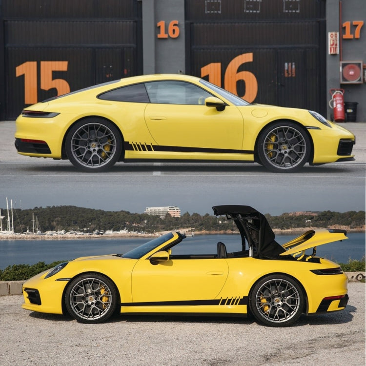 2 PCS/Set D-854 Stripe Pattern Car Modified Decorative Sticker(Black) - Decorative Sticker by PMC Jewellery | Online Shopping South Africa | PMC Jewellery | Buy Now Pay Later Mobicred