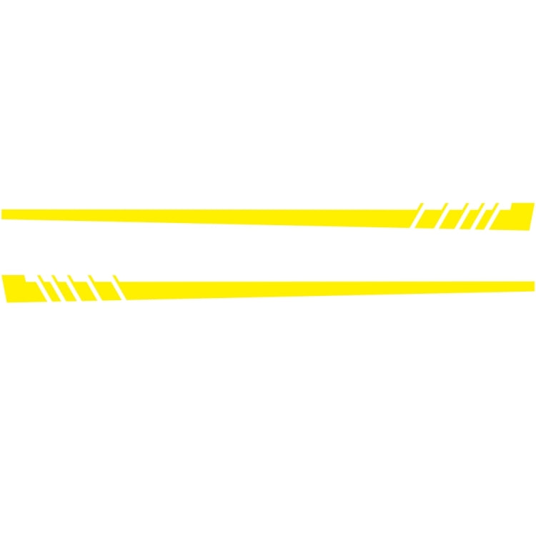 2 PCS/Set D-854 Stripe Pattern Car Modified Decorative Sticker(Yellow) - Decorative Sticker by PMC Jewellery | Online Shopping South Africa | PMC Jewellery | Buy Now Pay Later Mobicred