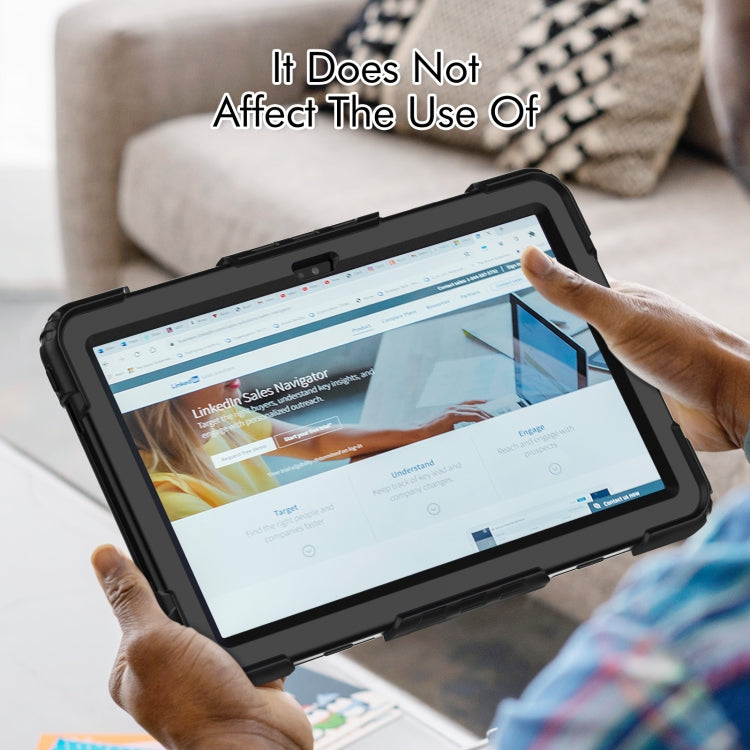 For Lenovo Tab M10 Plus 10.6 3rd Gen 2022 Silicone + PC Tablet Case(Black) - Lenovo by PMC TechLife | Online Shopping South Africa | PMC TechLife | Buy Now Pay Later Mobicred