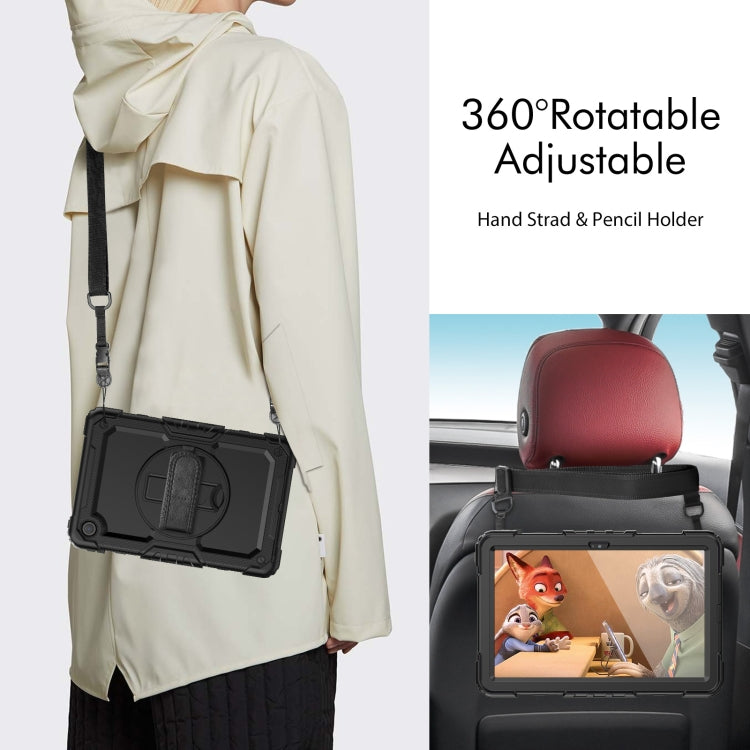 For Lenovo Tab M10 Plus 10.6 3rd Gen 2022 Silicone + PC Tablet Case(Black) - Lenovo by PMC TechLife | Online Shopping South Africa | PMC TechLife | Buy Now Pay Later Mobicred