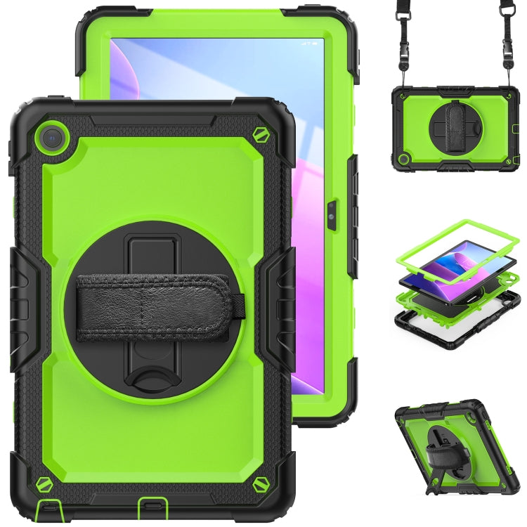 For Lenovo Tab M10 Plus 10.6 3rd Gen 2022 Silicone + PC Tablet Case(Yellow Green + Black) - Lenovo by PMC TechLife | Online Shopping South Africa | PMC TechLife | Buy Now Pay Later Mobicred