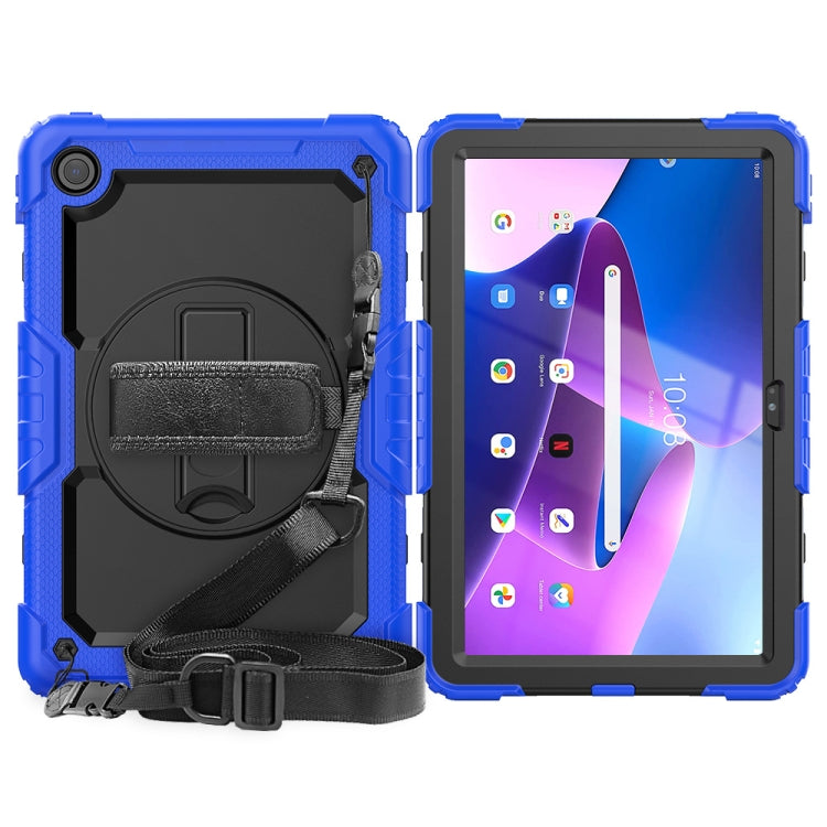 For Lenovo Tab M10 Plus 10.6 3rd Gen 2022 Silicone + PC Tablet Case(Black + Blue) - Lenovo by PMC TechLife | Online Shopping South Africa | PMC TechLife | Buy Now Pay Later Mobicred