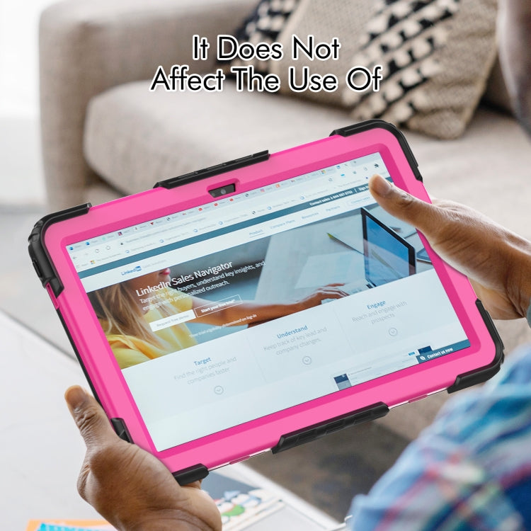 For Lenovo Tab M10 Plus 10.6 3rd Gen 2022 Silicone + PC Tablet Case(Rose Red + Black) - Lenovo by PMC TechLife | Online Shopping South Africa | PMC TechLife | Buy Now Pay Later Mobicred