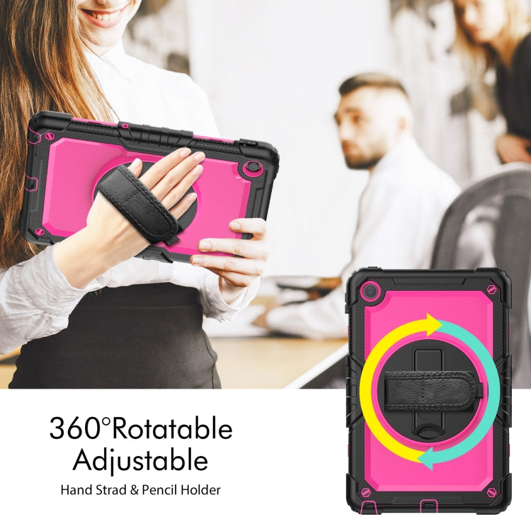 For Lenovo Tab M10 Plus 10.6 3rd Gen 2022 Silicone + PC Tablet Case(Rose Red + Black) - Lenovo by PMC TechLife | Online Shopping South Africa | PMC TechLife | Buy Now Pay Later Mobicred
