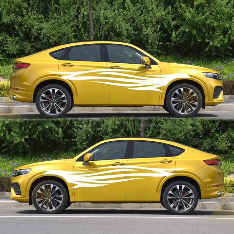 2 PCS/Set D-926 Fire Totem Pattern Car Modified Decorative Sticker(White) - Decorative Sticker by PMC TechLife | Online Shopping South Africa | PMC TechLife | Buy Now Pay Later Mobicred