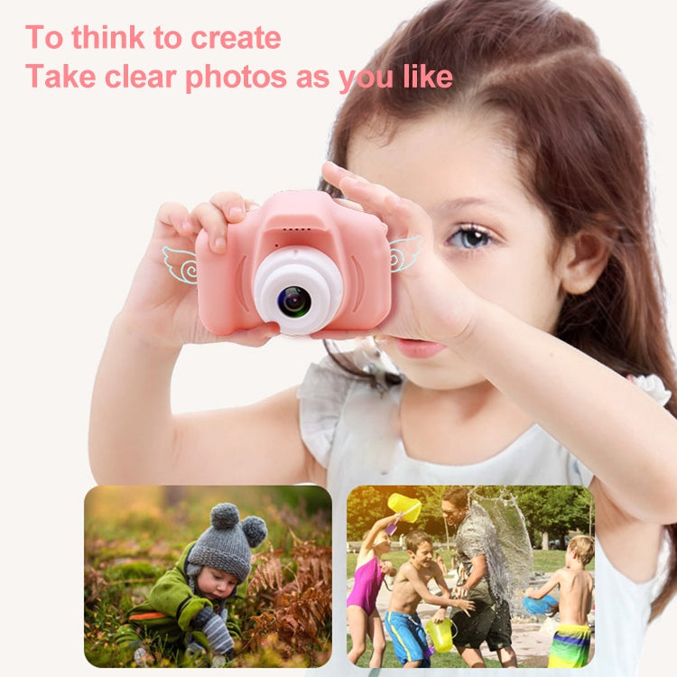 X2S 2.0 Inch LCD Screen Mini Children Camera Digital Camera, For:800W+32G Memory Card+Card Reader+Cartoon Sticker(Green) - Children Cameras by PMC TechLife | Online Shopping South Africa | PMC TechLife | Buy Now Pay Later Mobicred