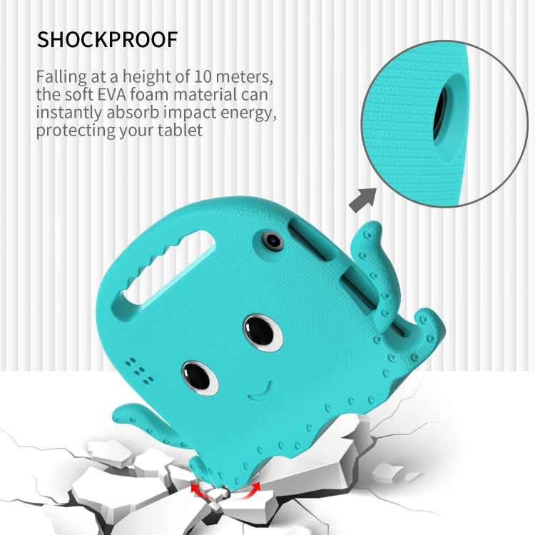 For Amazon Kindle Fire HD 7 2019 / 2017 / 2015 Octopus EVA Shockproof Tablet Case with Screen Film & Shoulder Strap(Glacier Green) - Amazon by PMC TechLife | Online Shopping South Africa | PMC TechLife | Buy Now Pay Later Mobicred