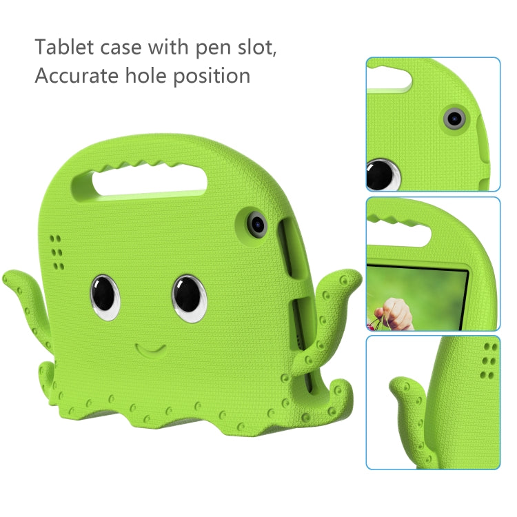 For Amazon Kindle Fire HD 7 2019 / 2017 / 2015 Octopus EVA Shockproof Tablet Case with Screen Film & Shoulder Strap(Grass Green) - Amazon by PMC TechLife | Online Shopping South Africa | PMC TechLife | Buy Now Pay Later Mobicred