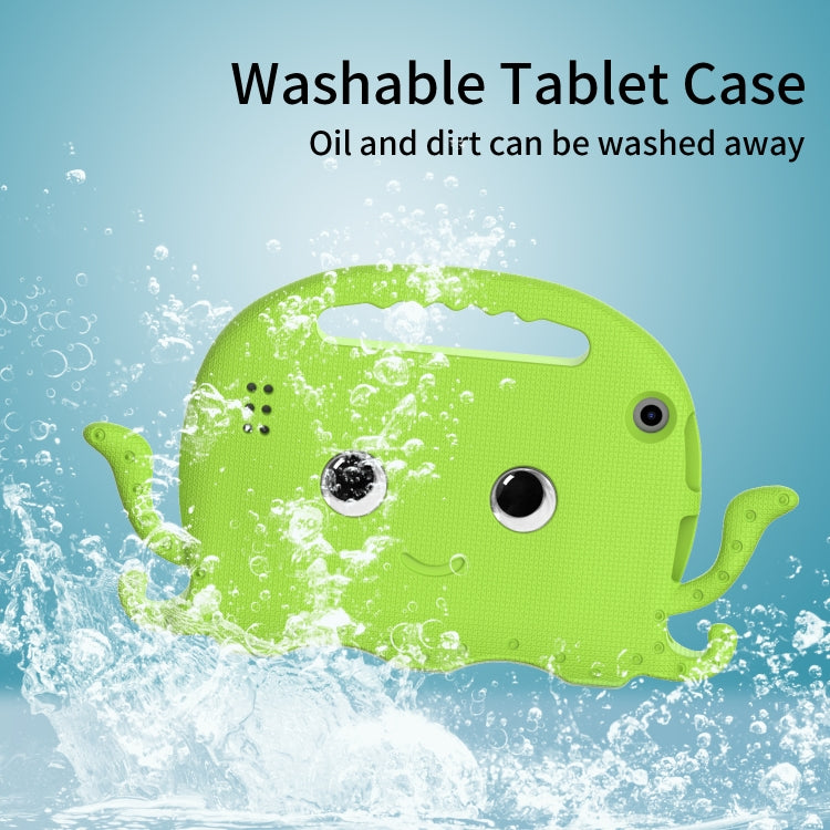 For Amazon Kindle Fire HD 7 2019 / 2017 / 2015 Octopus EVA Shockproof Tablet Case with Screen Film & Shoulder Strap(Grass Green) - Amazon by PMC TechLife | Online Shopping South Africa | PMC TechLife | Buy Now Pay Later Mobicred