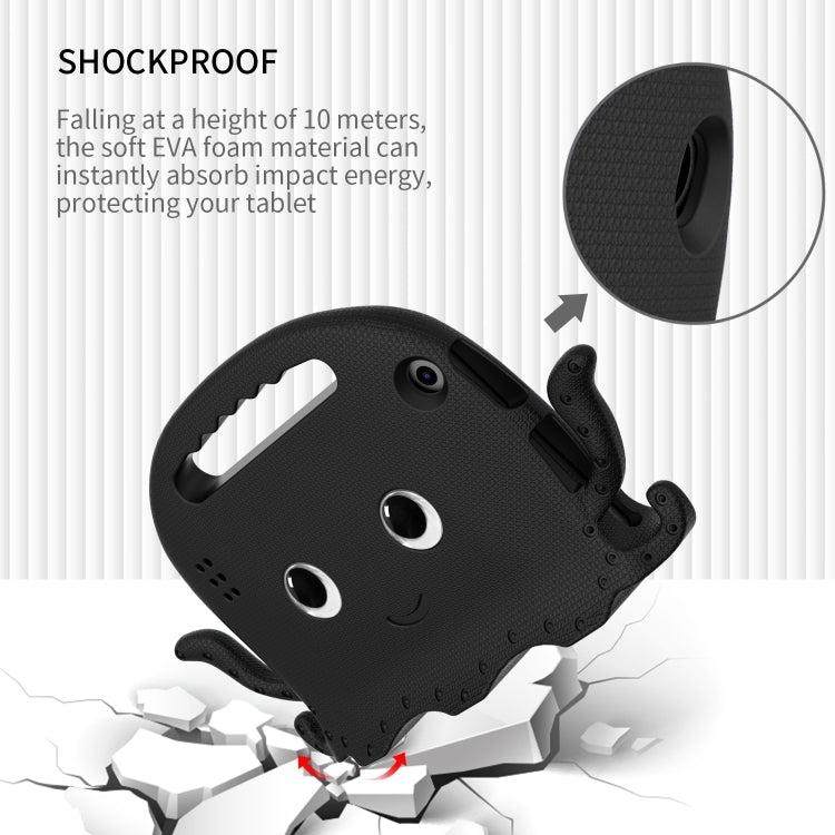 For Amazon Kindle Fire HD 7 2019 / 2017 / 2015 Octopus EVA Shockproof Tablet Case with Screen Film & Shoulder Strap(Black) - Amazon by PMC TechLife | Online Shopping South Africa | PMC TechLife | Buy Now Pay Later Mobicred