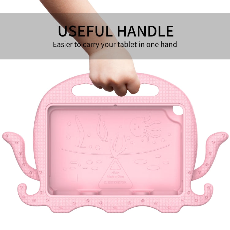 For Amazon Kindle Fire HD 8 / HD 8 Plus Octopus EVA Shockproof Tablet Case with Screen Film & Shoulder Strap(Pink) - Amazon by PMC TechLife | Online Shopping South Africa | PMC TechLife | Buy Now Pay Later Mobicred