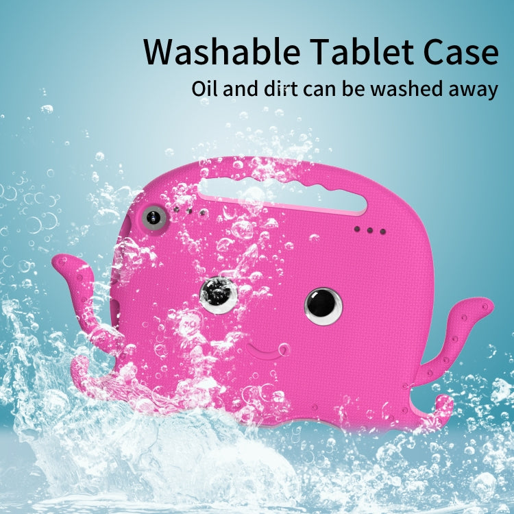 For Amazon Kindle Fire HD 8 / HD 8 Plus Octopus EVA Shockproof Tablet Case with Screen Film & Shoulder Strap(Rose Red) - Amazon by PMC TechLife | Online Shopping South Africa | PMC TechLife | Buy Now Pay Later Mobicred