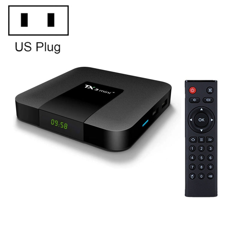 TX3 mini+  Android 11.0 Smart TV Box, Amlogic S905W2 Quad Core, Memory:4GB+64GB, 2.4GHz / 5GHz WiFi(US Plug) - Amlogic S905 by PMC TechLife | Online Shopping South Africa | PMC TechLife | Buy Now Pay Later Mobicred