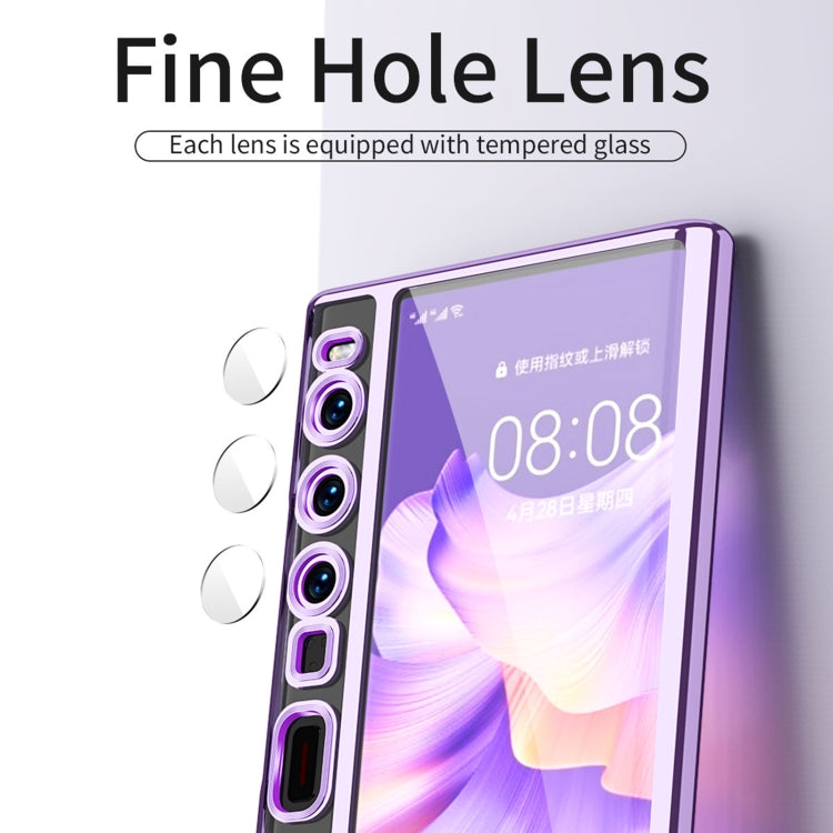 For Huawei Mate Xs 2 TPU Electroplating Full Coverage Protective Phone Case(Silver) - Huawei Cases by PMC TechLife | Online Shopping South Africa | PMC TechLife | Buy Now Pay Later Mobicred