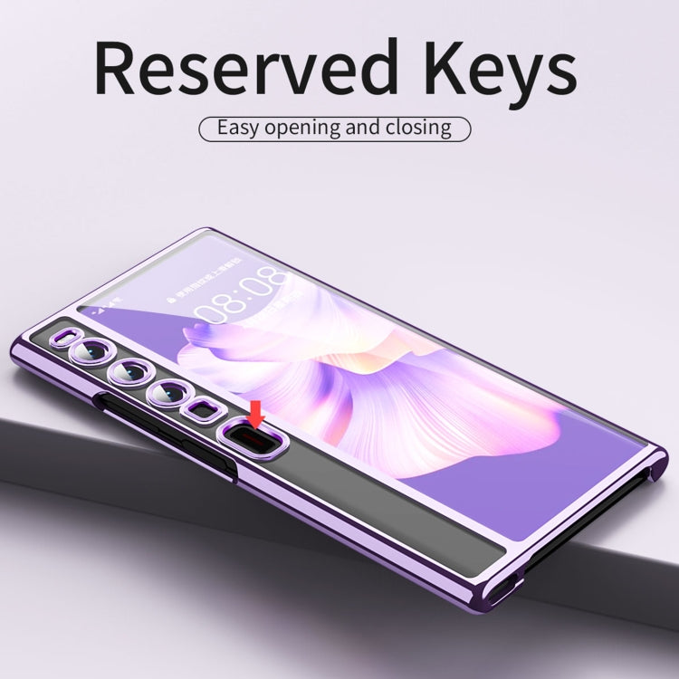 For Huawei Mate Xs 2 TPU Electroplating Full Coverage Protective Phone Case(Transparent) - Huawei Cases by PMC TechLife | Online Shopping South Africa | PMC TechLife | Buy Now Pay Later Mobicred