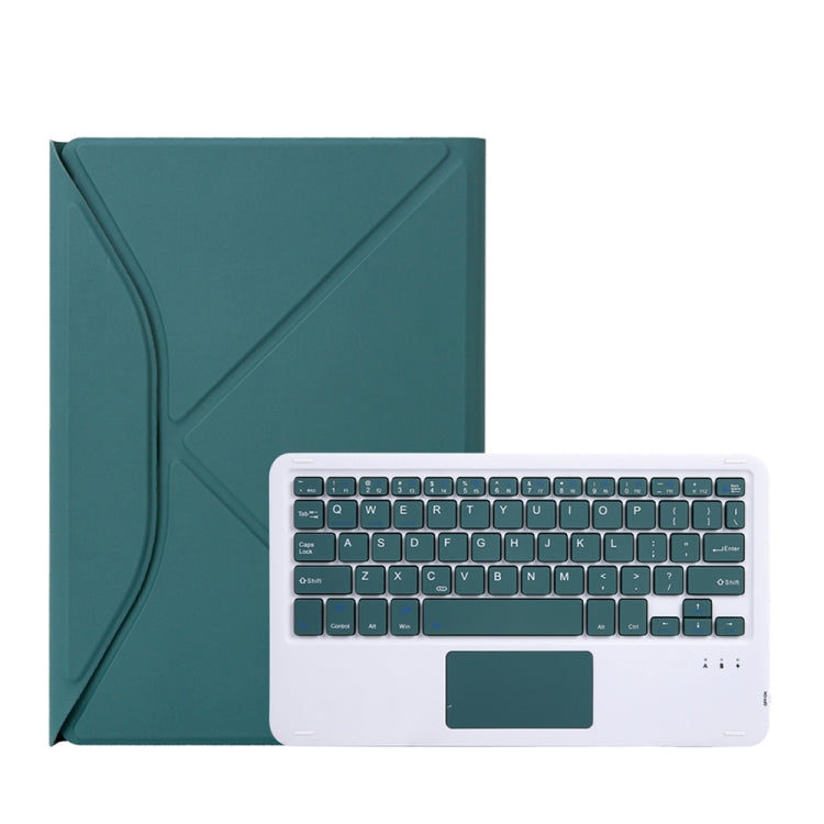 Z11B-A Pen Slot Touchpad Bluetooth Keyboard Leather Tablet Case For iPad Pro 11 2021/2020/2018(Green) - free shipping - PMC Jewellery - Order now!