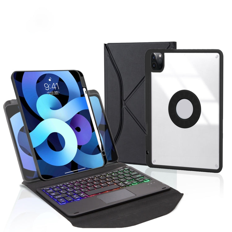 Z11B-AS Pen Slot Touchpad Backlight Bluetooth Keyboard Leather Tablet Case For iPad Pro 11 2021/2020/2018(Black) - For iPad Pro by PMC TechLife | Online Shopping South Africa | PMC TechLife