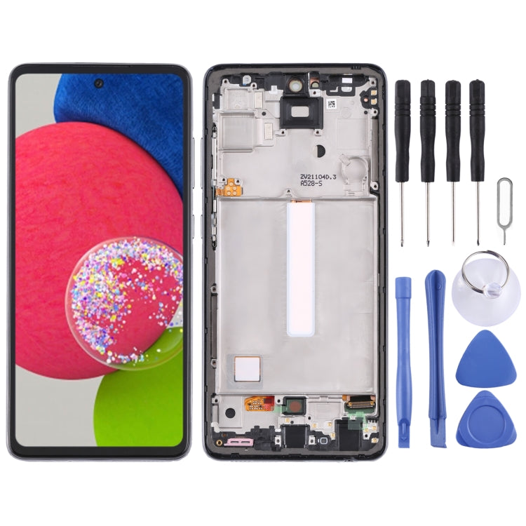 Original Super AMOLED LCD Screen For Samsung Galaxy A52S 5G SM-A528B Digitizer Full Assembly with Frame - free shipping - PMc TechLife - Order now!
