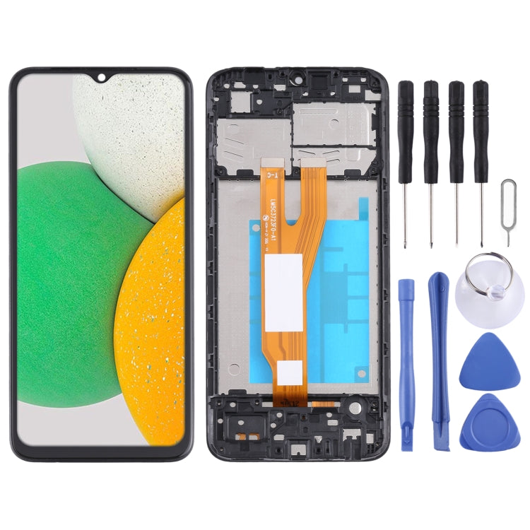 Original LCD Screen For Samsung Galaxy A03 Core Digitizer Full Assembly with Frame - free shipping - PMc TechLife - Order now!