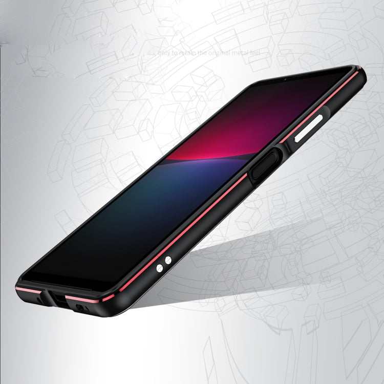For Sony Xperia 10 ��� Aurora Series Lens Protector + Metal Frame Protective Phone Case(Silver+Silver) - Sony Cases by PMC TechLife | Online Shopping South Africa | PMC TechLife | Buy Now Pay Later Mobicred