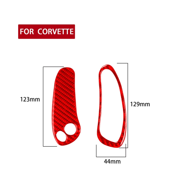 2 in 1 Car Carbon Fiber Sides Speedometer Sticker for Chevrolet Corvette C5 1998-2004, Left Drive(Red) - Car Interior Mouldings by PMC Jewellery | Online Shopping South Africa | PMC Jewellery | Buy Now Pay Later Mobicred