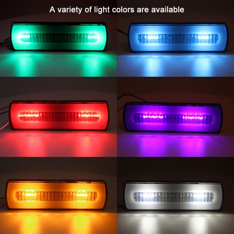 2 PCS Truck modified 40LED Two-color Running Water Turn Signal Light(Red Blue) - Warning Lights by PMC TechLife | Online Shopping South Africa | PMC TechLife | Buy Now Pay Later Mobicred