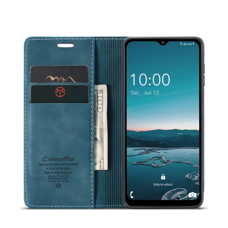 For Samsung Galaxy M33 5G CaseMe 013 Multifunctional Horizontal Flip Leather Phone Case(Blue) - free shipping - PMC Jewellery - Order now!