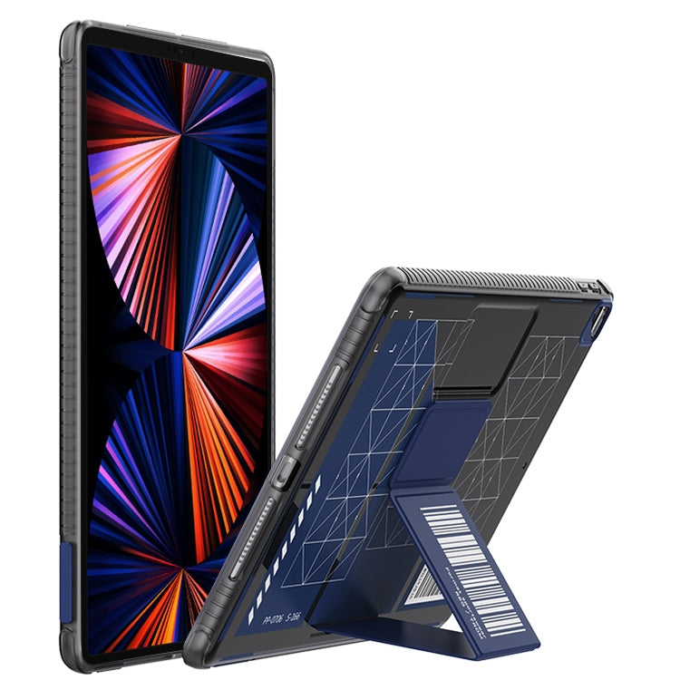 For iPad Pro 12.9 2022 / 2021 / 2020 Mutural XingTu Series Tablet Case with Holder(Dark Blue) - free shipping - PMc TechLife - Order now!