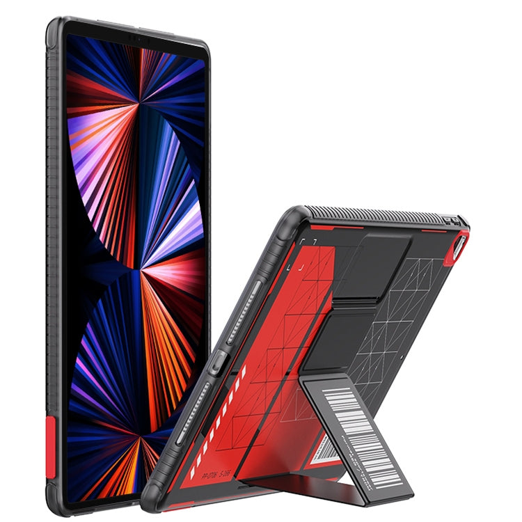 For iPad Pro 12.9 2022 / 2021 / 2020 Mutural XingTu Series Tablet Case with Holder(Red) - free shipping - PMc TechLife - Order now!