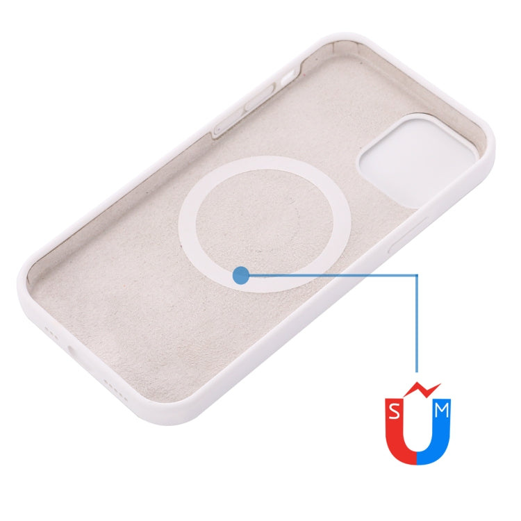 For iPhone 14 Plus Shockproof Silicone Magsafe Case (White) - iPhone 14 Plus Cases by PMC TechLife | Online Shopping South Africa | PMC TechLife