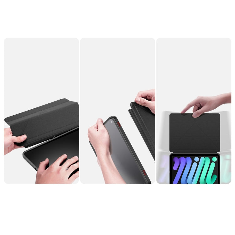 For iPad mini (2021)/mini 6 / mini 7 DUX DUCIS Magi Series Shockproof Tablet Case(Black) - iPad mini 6 Cases by DUX DUCIS | Online Shopping South Africa | PMC Jewellery | Buy Now Pay Later Mobicred