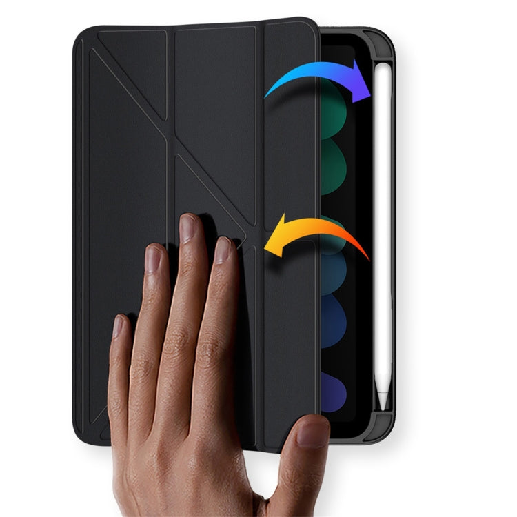 For iPad mini (2021)/mini 6 / mini 7 DUX DUCIS Magi Series Shockproof Tablet Case(Black) - iPad mini 6 Cases by DUX DUCIS | Online Shopping South Africa | PMC Jewellery | Buy Now Pay Later Mobicred