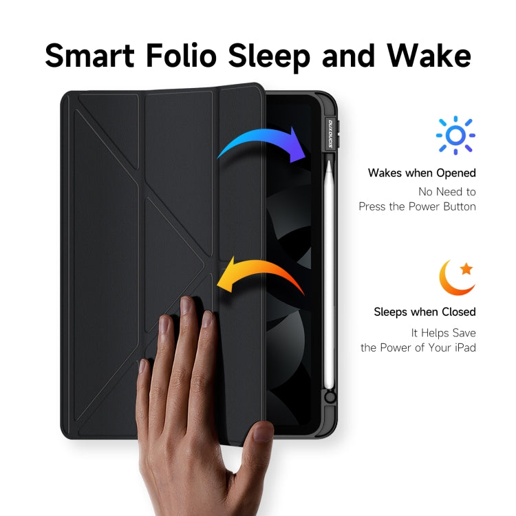 For iPad Air 2020 / Air 2022 / Air 11 2024 DUX DUCIS Magi Series Shockproof Tablet Case(Black) - iPad Air (2022) / (2020) 10.9 Cases by DUX DUCIS | Online Shopping South Africa | PMC TechLife | Buy Now Pay Later Mobicred