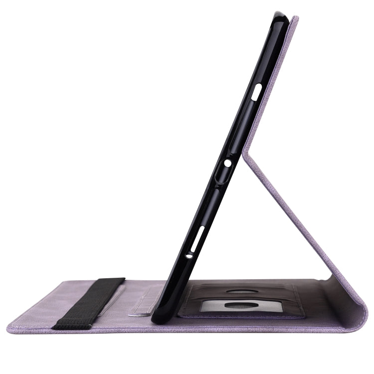 For OPPO Pad Air Butterfly Flower Embossed Leather Tablet Case(Purple) - OPPO by PMC TechLife | Online Shopping South Africa | PMC TechLife | Buy Now Pay Later Mobicred