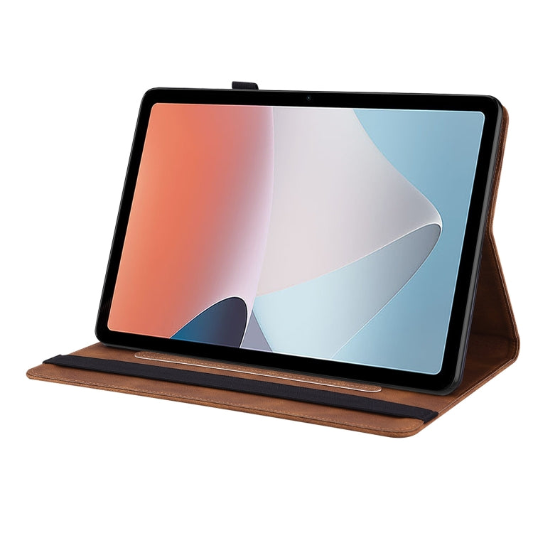 For OPPO Pad Air Butterfly Flower Embossed Leather Tablet Case(Brown) - OPPO by PMC TechLife | Online Shopping South Africa | PMC TechLife | Buy Now Pay Later Mobicred