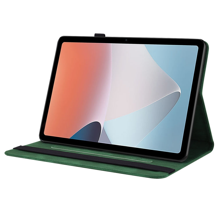 For OPPO Pad Air Butterfly Flower Embossed Leather Tablet Case(Green) - OPPO by PMC TechLife | Online Shopping South Africa | PMC TechLife | Buy Now Pay Later Mobicred